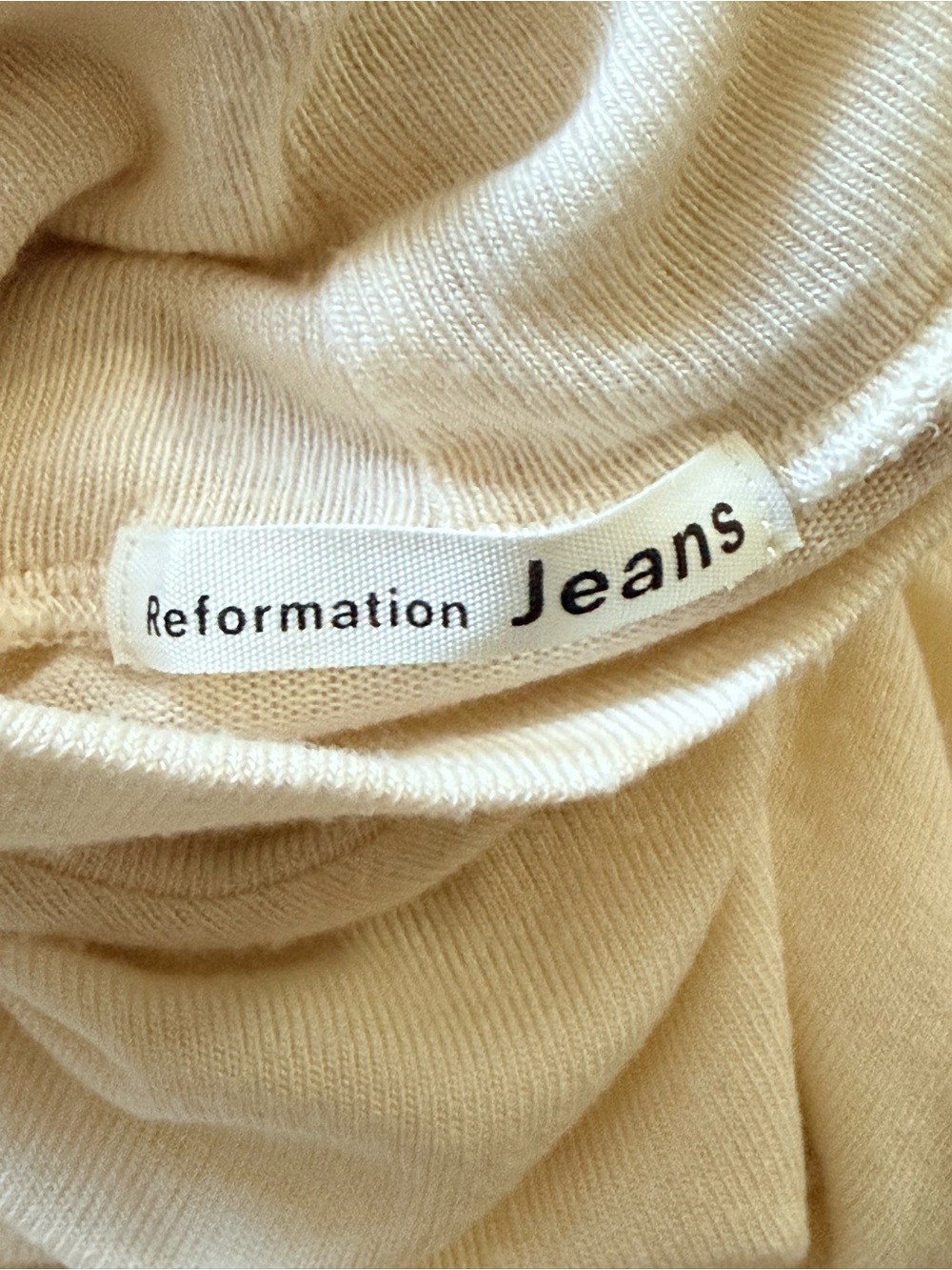 Reformation Jeans Mock Neck Long-Sleeve Top - Picture 4 of 7